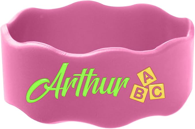 Personalized Water Bottle Labels, Reusable Bottle Name Bands, Daycare Labels with Name, Washable Bottle Tag, Elastic Silicone Sippy Cup Strap