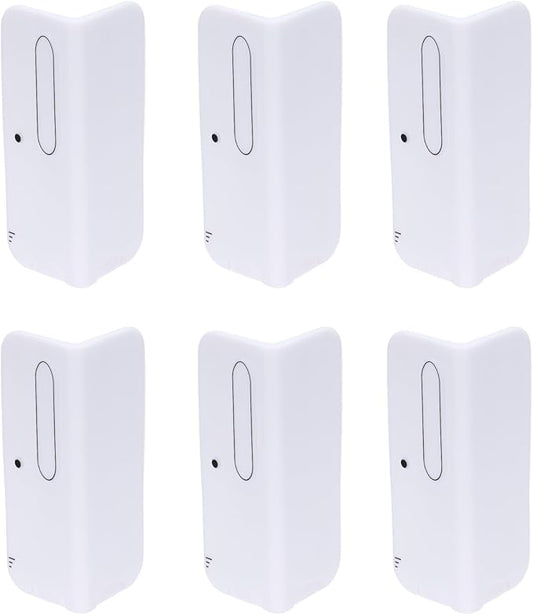 uxcell 6 Pcs 4 Inch Baseboard Corner Protector Guards, Furniture Corner Cover Proof Bumpers for Kitchen Bedroom Wall Countertop Table, White