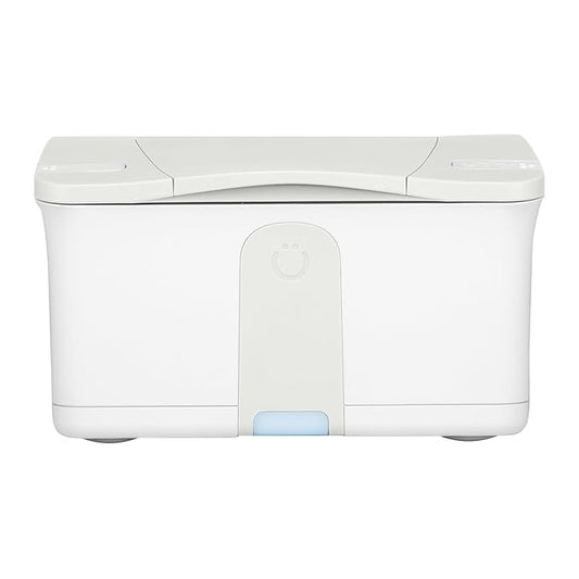 Ubbi Baby Wipes Warmer and Dispenser with Nightlight, Top-Heating System, Moisture Lock Lid, Fits Standard Wipe Packs, Soft Glow Light for Diaper Changes, Oat