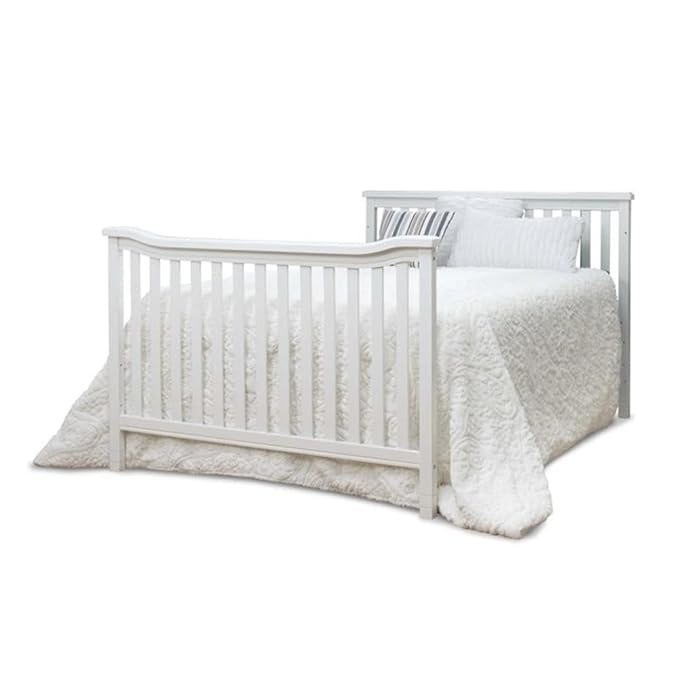 Sorelle Furniture Toddler Rails and Full-Size Bed Adult Rails, Sorelle Wood Bed Rail & Crib Conversion Kit, Converts Sorelle Furniture Crib to Toddler Bed and Full-Size Bed, # 224 - White
