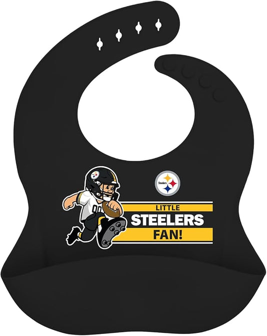 Baby Fanatic NFL Silicone Bib - Premium Quality, Educational, and Fun Activity for Kids and Families