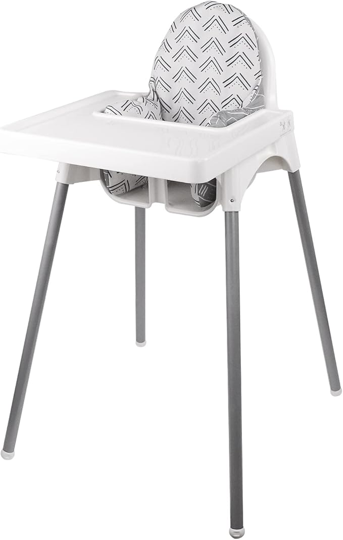 High Chair Cushion, New Type High Chair Cover Pad/pad for High Chair,highchair Cushion for IKEA Antilop Highchair,Built-in Inflatable Cushion,Baby Sitting More Comfortable (Check Stripe)