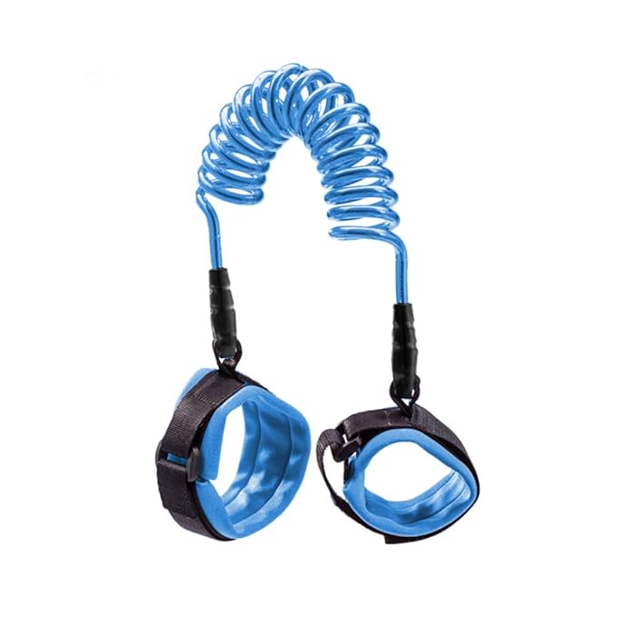 AKOAK Anti Lost Wrist Link Safety Wrist Link for Toddlers and Kids,Toddler Harness Walking Leash,Blue,1.5 Meters(4.9ft)