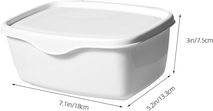 Wet Tissue Box with Lid Square Plastic Storage Container for Baby Wipes Bathroom Desktop Organization Compact 7.1 Inch Holder