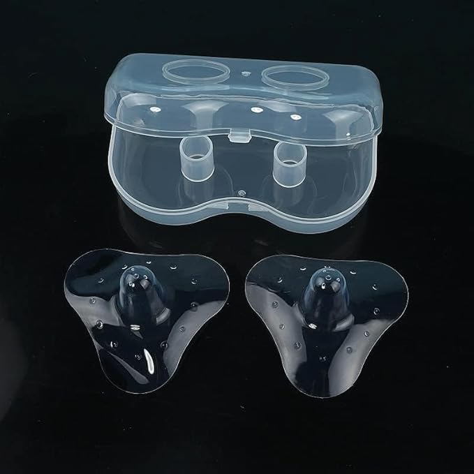 Nipple Shields for Nursing Newborn for Women Breastfeeding Baby Premium Contact Nippleshield for with Latch Difficulties or Flat or Inverted Nipples Clear (20mm/0.78inch, 2 Count)