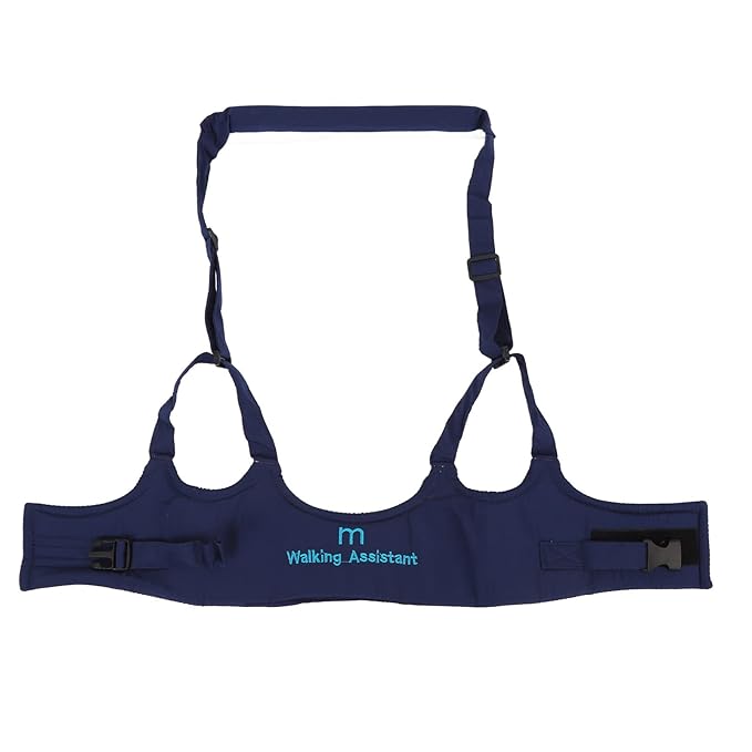 Baby Walking Harness, Absorbent Kids Walker Helper Skin Friendly Prevent Getting Lost Adjustable for Infant (Navy Blue)