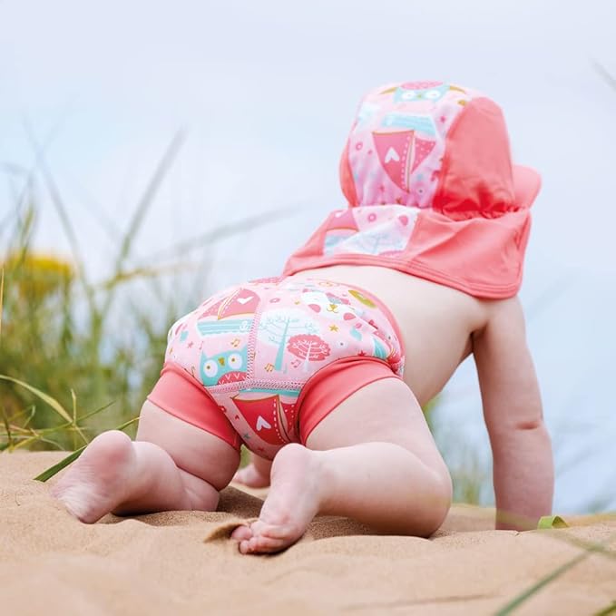 Splash About Happy Nappy Reusable Swim Diaper, Owl & The Pussycat, 3-6 Months