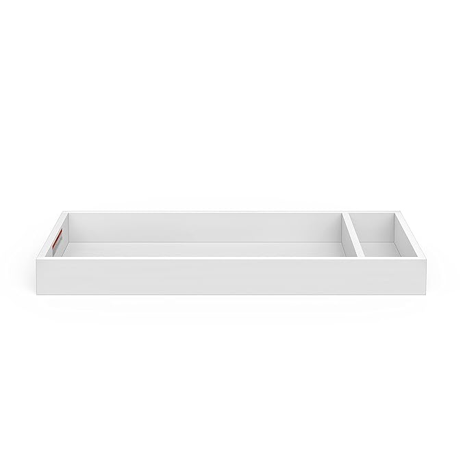 Child Craft Universal Changing Table Topper, Convert Dresser into a Changing Table Surface, Securely Attaches, Non-Toxic, Baby Safe Finish (Matte White)