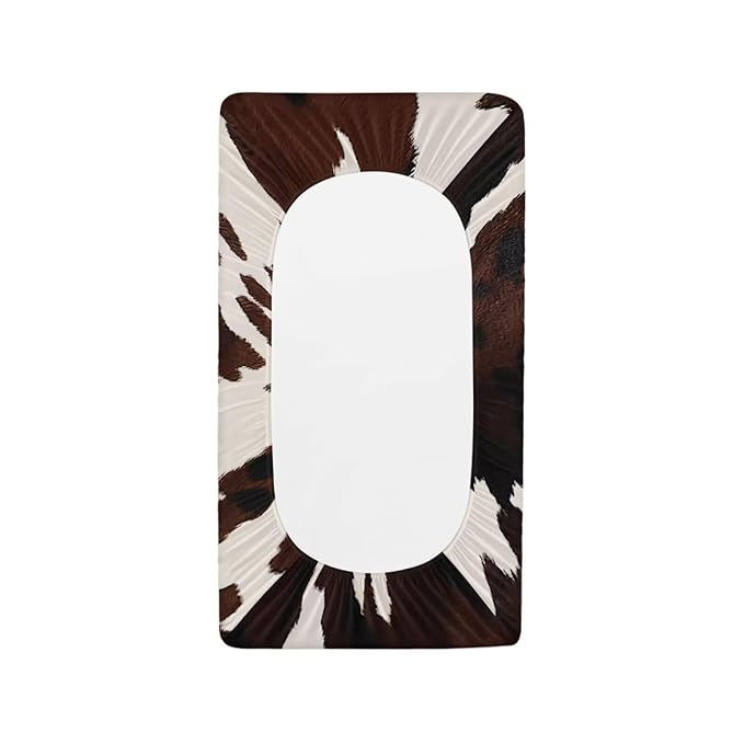 ZDCUSTOM Brown Cow Changing Pad Covers Changing Table Sheets Diaper Changing Pad Cover Stretchy Changing Table Cover Soft & Breathable for Baby Boys