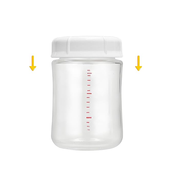 Bottle Caps Compatible with Pigeon Wide Neck Bottles, Baby Bottle Lids Replacement, 4 Count