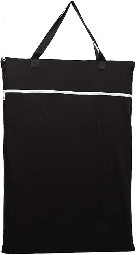 Large Hanging Wet/Dry Cloth Diaper Pail Bag for Reusable Diapers or Laundry