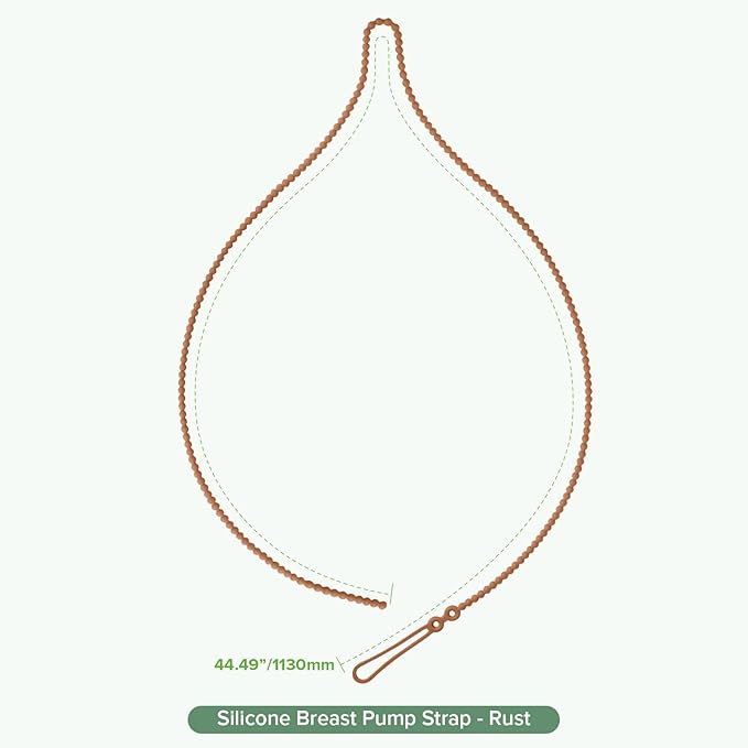 haakaa Breast Pump Strap for haakaa Gen.1/2/3 Manual Breast Pump Silicone Strap | Color: Rust