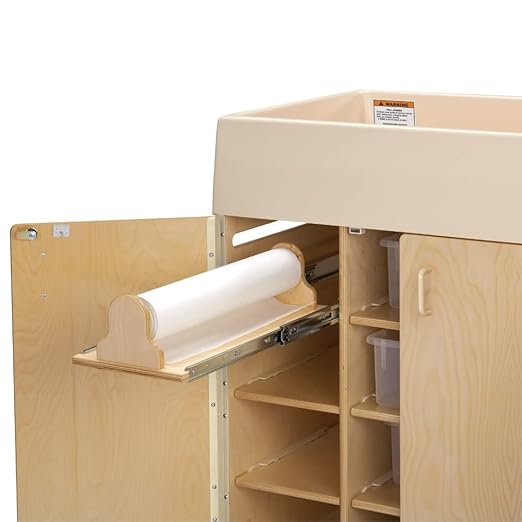 Jonti-Craft 5145JC Diaper Changer with Stairs, Left - Baby Changing Table