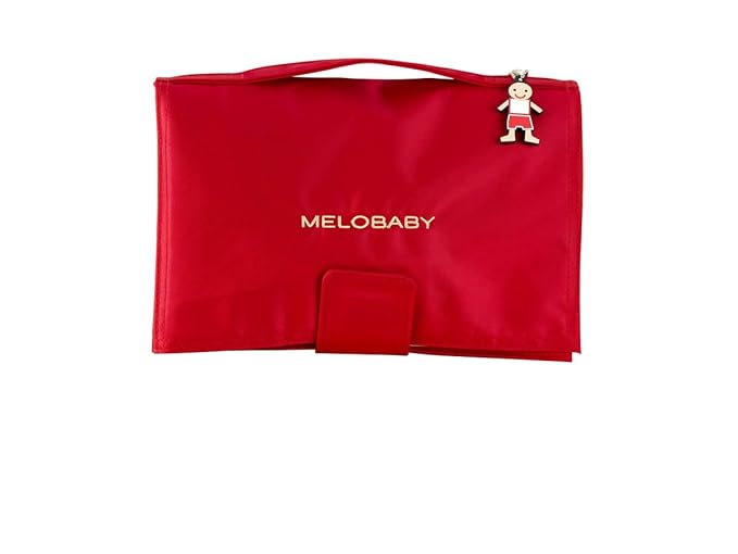 MELOBABY Melorouge Wallet and Mat Changing Pads, Red/Caramel