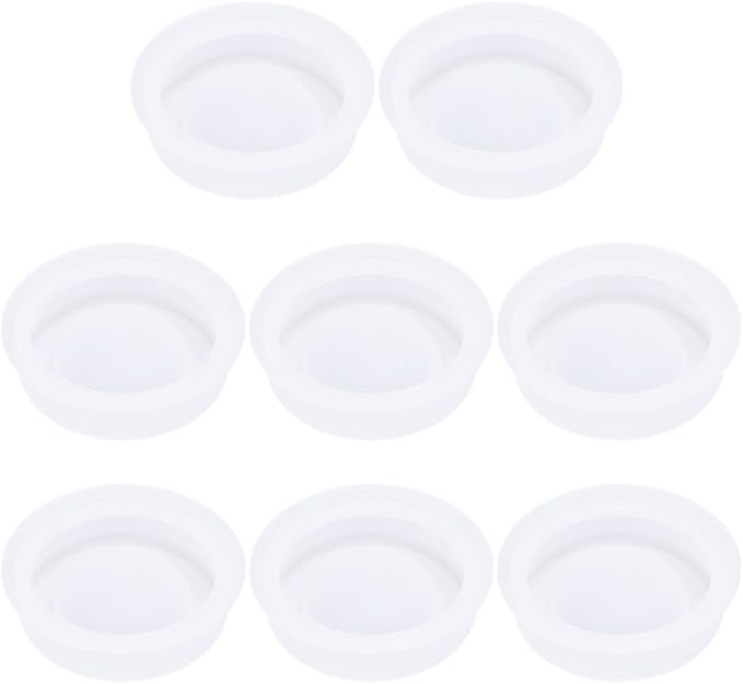 8pcs Breastfeeding Pump Replacement Silicone Membrane Diaphragm Part for V2 V1 with Cleaning Options, Safe Material for Mothers and Babies