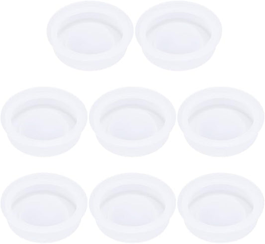 8pcs Breastfeeding Pump Replacement Silicone Membrane Diaphragm Part for V2 V1 with Cleaning Options, Safe Material for Mothers and Babies