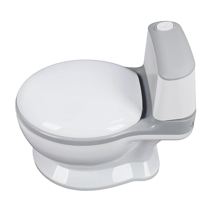 Adjustable Portable Kids Potty Training Seat, Ergonomic and Safe Children's Toilet with Removable Potty Pot, Comfortable Non Slip Design for Home and Travel(Grey)
