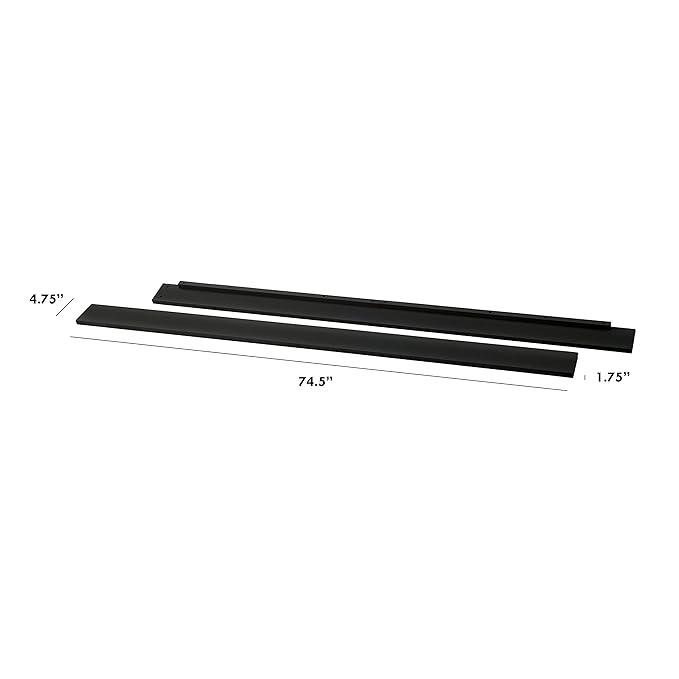 DaVinci Hidden Hardware Twin/Full-Size Bed Conversion Kit (M5789) in Ebony