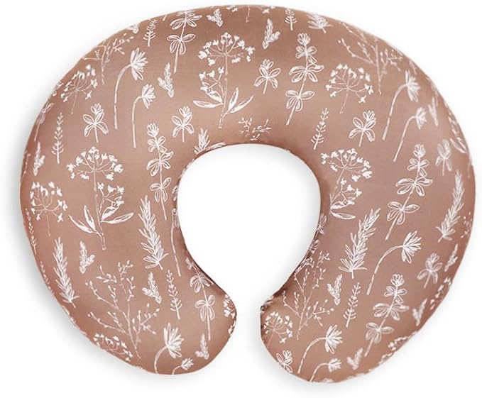 Little Jump Western Wild Flowers Nursing Pillow Cover Slipcover for Breastfeeding Pillows, Soft and Comfortable Safely Fits On Standard Infant Nursing Pillows (2 Pack Vintage Floral)