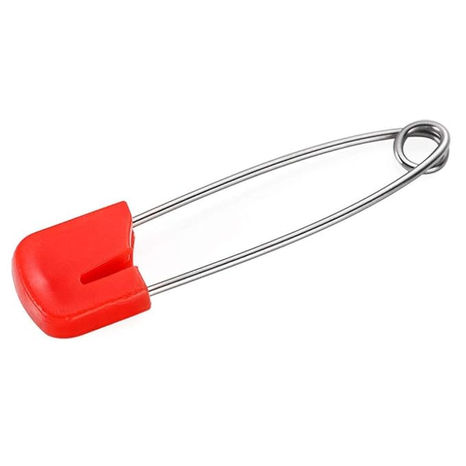 Diaper Pins Stainless Steel Traditional Safety Pin (Asst) 100PCS