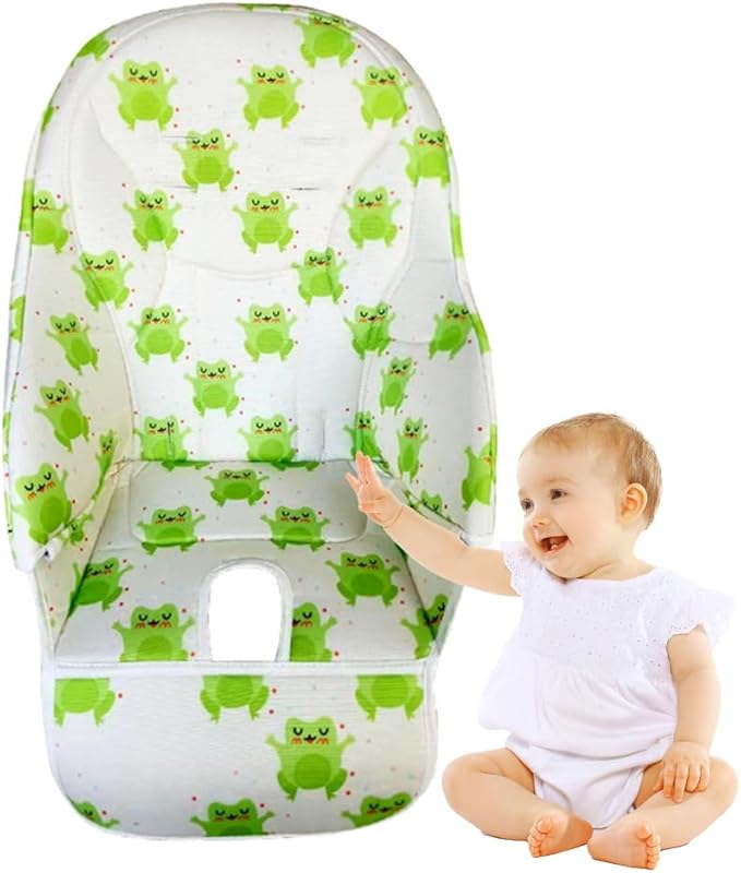 Surakey Baby High Chair Seat Cushion Liner Mat Pad Cover Breathable High Chair Cover for Baby Seat Cushion Dining Chair Pad, Peach