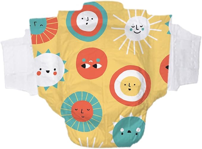 Hello Bello Premium Diapers Size 4, 84 Count Disposable, Extra-Absorbent, and Hypoallergenic Baby Diapers with Snug and Comfort Fit, Sunnyside Up Pattern Value Pack