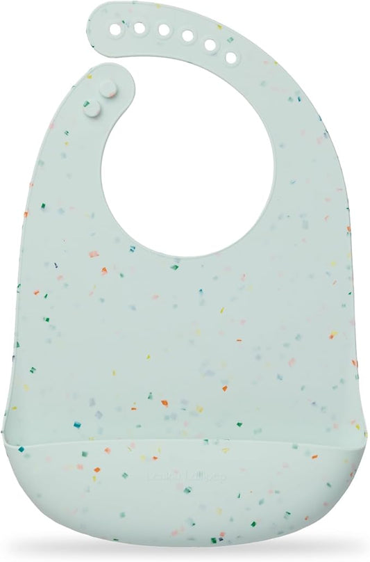 Loulou Lollipop Soft, Waterproof Silicone Feeding Bib for Babies and Toddlers