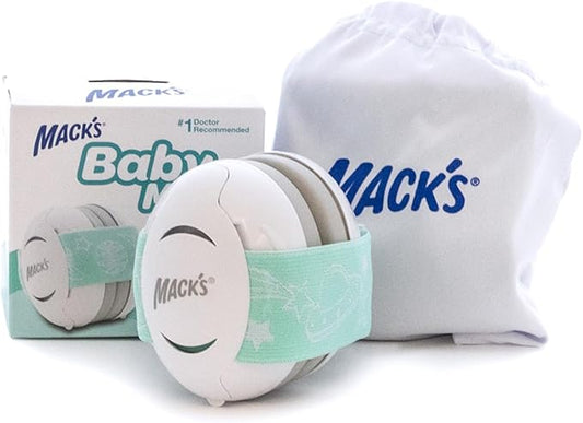 Mack's Baby Muffs | Baby Ear Muffs Noise Protection | High NRR | Noise Cancelling Headphones for Babies & Toddlers