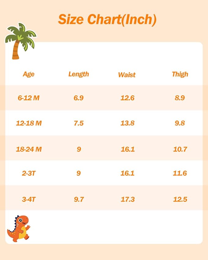 babygoal Reusable Dinosaur Swim Diaper - Waterproof Cloth Swimmers Pants for 12 Months to 18 Months Babies Infants Beach & Pool -Boy Color