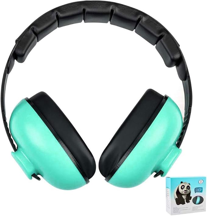 Solar-Power Baby Noise Cancelling Headphones, Ear Protection Earmuffs for 0-3 Years Kids