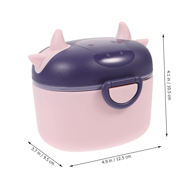 Toddmomy Portable Food Storage Container Scoop Travel-friendly Powder Holder and Snack Box for Boy Girl Lightweight and Double Leak Design