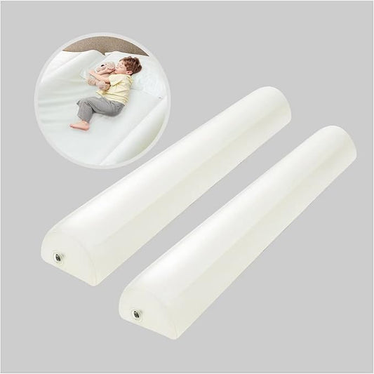 USHMA [2-Pack] Travel Bed Rails for Toddlers | Inflatable Bed Rails, Blow Up Portable Bed Rail for Kids | Toddler Bed Guard Rail for Full, Queen, King Size Beds | Bed Rail for Home, Hotel or Travel