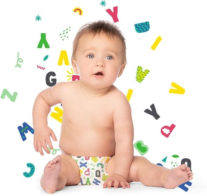 Hello Bello Premium Baby Diapers Size 2, 120 Count of Disposable, Extra-Absorbent, and Hypoallergenic Baby Diapers with Snug and Comfort Fit, Alphabet Soup (60) and Sleepy Sloth (60)