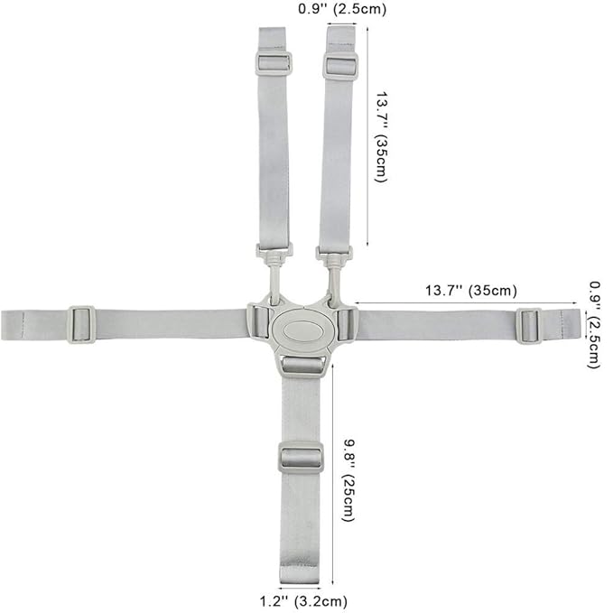 High Chair Strap Replacement, Baby Trend Five Point High Chair Harness Adjustable Highchair Strap Accessories