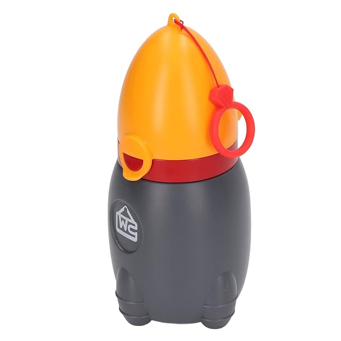 Pee Training Cup Good Sealing Cute Appearance Small Portable Boys Potty Training Urinal for Kids Home Car Travelling(Orange)