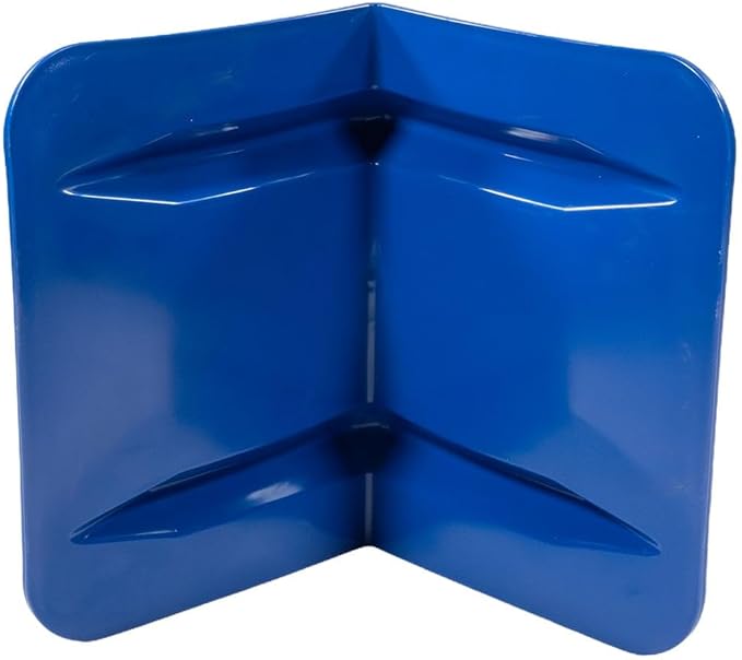 Mytee Products 40 Pack Blue Flatbed Edge Protectors w/Carrying Case & Webbing Handle - 8"x8"x10" Plastic V Shaped Corner Protectors for Cargo Loads & Tie Down Strap Guard - Fit 1 Strap Up to 4"