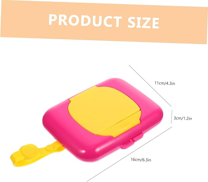 Wipe Box Refillable Dispenser Babywipes Tissue Reusable Wipe Container Hard Hat On- The- Go Wipes Dispenser Baby Carrier Portawipes Bag Holder Travel Portable