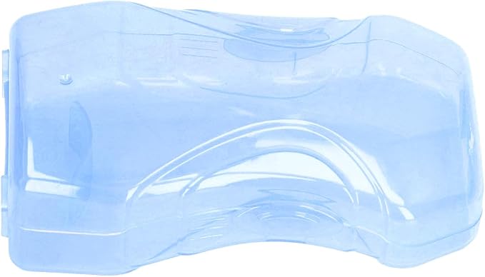 Baby Squeeze Proof Holder for Juice Box Prevent Messes, Support Self Feeding Multipurpose Food Pouch Holder (Blue)