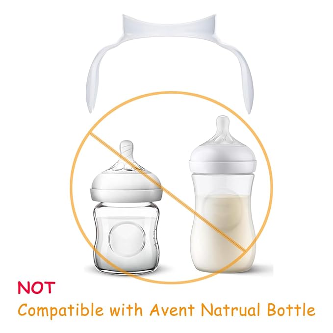 Compatible Bottle Handles for Philips Avent Anti-Colic AirFree Vent Baby Bottles, 2 Count (Blue)