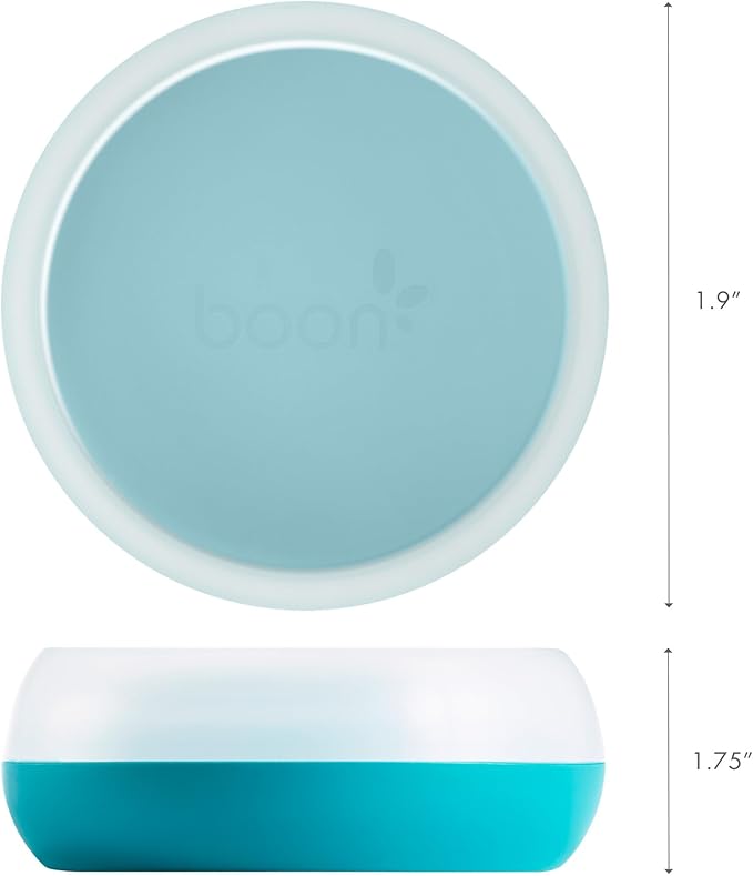 Boon Baby Bottle Storage Buns - Travel Holders for Nursh Bottles - Blue and White, 3 Count (Pack of 12)