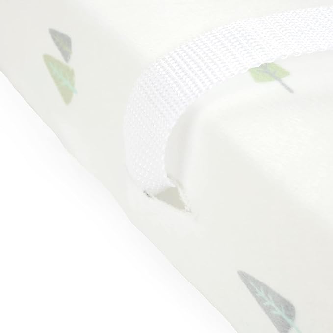 Lush Decor Hygge Sloth Trees Soft & Plush Changing Pad Cover, 32" x 16" x 5", Gray