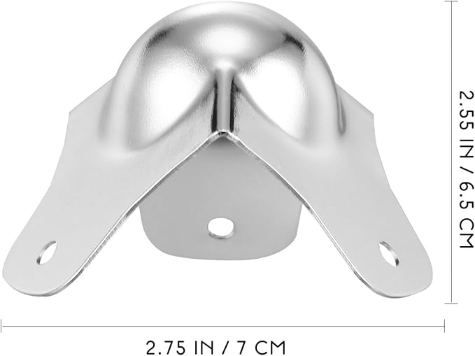 ERINGOGO 8 Pcs Ball Corner Protectors 2.75X2.55X2.36In Shockproof Edge Guards for Flight Cabinets and Storage Cases Furniture Corner Protection Easy Installation