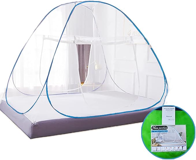NICE PURCHASE New Portable Folding Mosquito Net Tent Freestand Bed 1 or 2 Openings (1.2m)