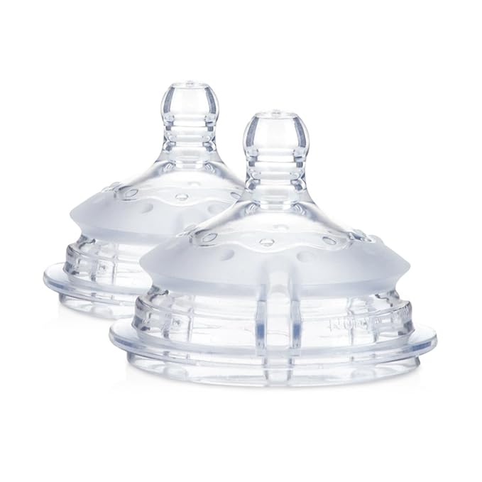 Nuby 2 Piece Medium Flow Comfort Nipple