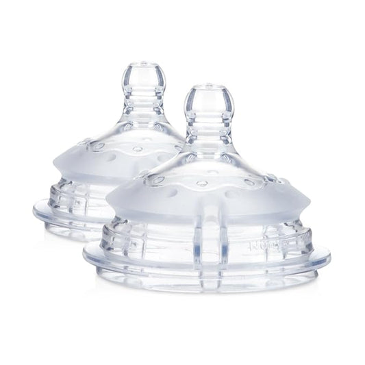 Nuby 2 Piece Medium Flow Comfort Nipple