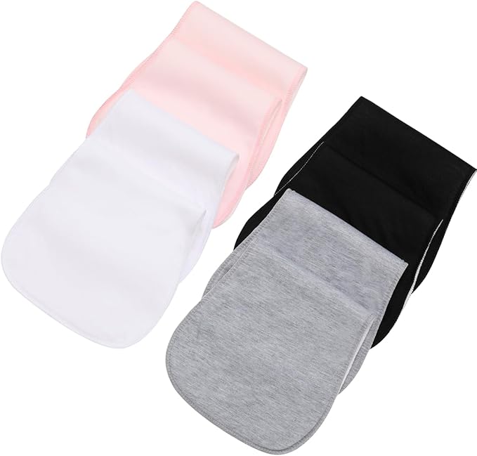 8 Pack Baby Burp Cloths, Unisex for Boys and Girls, Super Absorbent and Soft Towel,Solid Color (Multi)