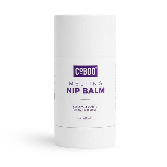 CoBoo Melting Nip Balm for Sore Nipples, Baby-Friendly Postpartum Essential, Touch-Free Application, Soothes and Protects, Breastfeeding Essentials