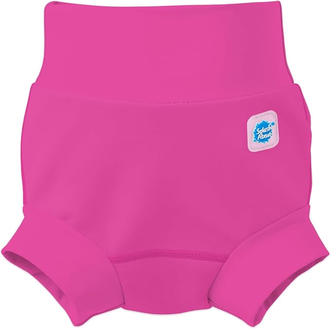 Splash About Happy Nappy Swim Diaper, Neon Pink, 2-3 Years