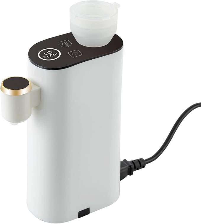 Instant Hot Water Dispenser, Baby Bottle Warmer Formula Dispenser, Mineral/Bottled Water Dispenser, 5 Temperatures Choices, 1500W Portable Water Warmer for Travel, Restaurants, Parties, Coffee Shops