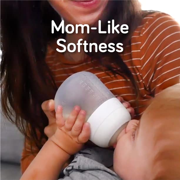 Nanobébé Flexy Silicone Baby Bottle 2-Pack – Pink, 9oz